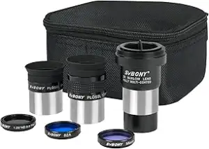 Svbony SV233 Okular Teleskop Set, 6 mm, 17 mm PLOSSL Okular, 2X Barlow Linse, Mo