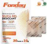 10g x 30 Stück wiederaufladbare Silikagel-Trockenmittel-Pakete Fonday Lebensmittelqualität schnel...