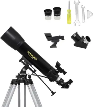 Omegon Teleskop AC 102/660 AZ-3 | Weitfeld-Refraktor-Teleskop | 102mm Öffnung | 