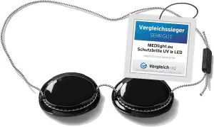 MEDlight Premium LED & UV Schutzbrille für zuverlässigen Augen-Schutz I Geprüft 