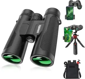 Fernglas für Erwachsene, Kylietech 12x42 Ferngläser mit Stativ, Wasserdichtes Vo