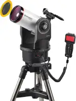 Bresser Teleskop Messier MCX-102 mit 1470mm Brennweite und GoTo Teleskop EQ/AZ mit wahlweise äquatorialer oder azimutaler Montierung inklusive Stativ