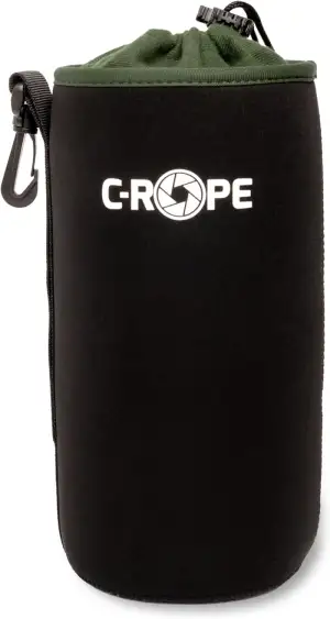 C-Rope Neopren Objektivbeutel mit Fleece-Fütterung, Objektivköcher für Objektive