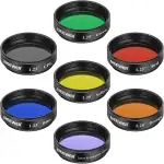 Neewer Filter-Set, 3,17 cm, Teleskop Mond, CPL Filter, Filter in 5 Farben (rot, orange, gelb, grü...