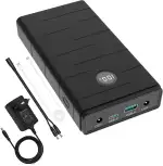 Talentcell 12V Lithium-Ionen-Akku, PD 45 W USB-C 18 W USB-A Tragbare Powerbank, 76,65 Wh DC 5 A Ausgang für Raspberry Pi/LED-Streifen/CCTV-Kamera/Teleskop, Spectra-Pumpe, beheizte Jacken