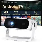 2026 Neuer Smart Mini Beamer Integrierte APP, Android 14, Full HD 1080P, unterstützt 4K-Decodierung, 20000 Lumens, Automatische Trapezkorrektur, WiFi6 & BT5.2 ，Beamer 4K Heimkino für Handy/HDMI/PC