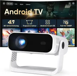 2026 Neuer Smart Mini Beamer Integrierte APP, Android 14, Full HD 1080P, unterst