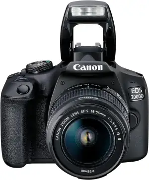 Canon EOS 2000D Spiegelreflexkamera - mit Objektiv EF-S 18-55 IS II (24,1 MP, DI
