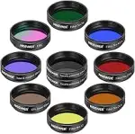 NEEWER 1.25" Teleskop Okular Filter Set (10er Pack),5xPlaneten Farbfilter,2xVariabler Polarisatio...