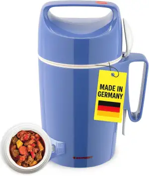 ROTPUNKT Thermobehälter für Essen 850 ml inkl. Löffel – Thermo Lunchbox Heiß & K