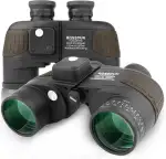 10x50 Marine Fernglas,Fernglas mit Nachtsicht Entfernungsmesser und Kompass, für Wassersport-Enthusiasten und Hobbysegler, inklusive Bereitschaftstasche, Staubschutzkappen und Trageriemen