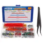 BOJACK 14 Werte 840 Stück 2-125 mm Lötfreies flexibles Steckbrett Verbindungsleitungskabel Steckbrett-Überbrückungskabel-Kit