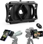 APEXEL Aktualisierung Universal Handy Adapter mit Fernauslöser,360°Drehung Kompatibel mit Ferngla...