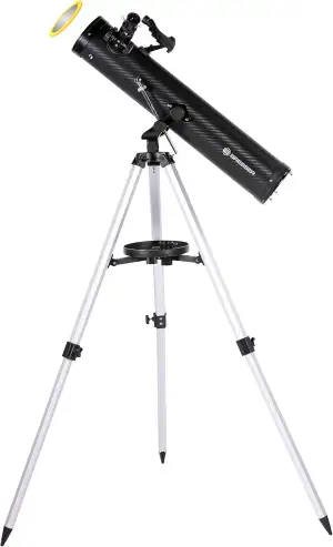 Bresser Spiegelteleskop Venus 76/700 Azimutal mit Smartphone Kamera Adapter und 