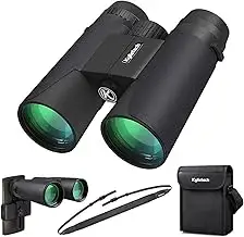 Kylietech Fernglas 12x42 HD Kompakte Ferngläser wasserdicht für Vogelbeobachtung