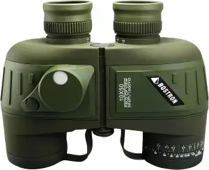 SeaSpix Marine Fernglas 10X50 Wasserdicht mit Kompass und Entfernungsmesser, BAK