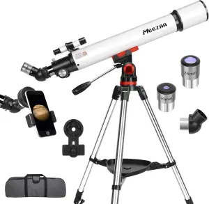 MEEZAA Teleskop, Teleskop Astronomie Erwachsene Profi, 70mm Blende 700mm Refrakt