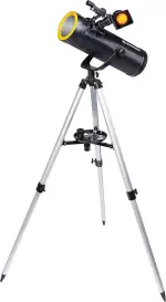Bresser Teleskop Solarix 114/500 mit Smartphone Kamera Adapter und Sonnenfilter für Beobachtungen der Sonne im Weisslicht, für Himmels- und Erdbeobachtungen