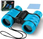 OSDUE Fernglas für Kinder, Spielzeug, Spielzeug, stoßfestes, für Jungen und Mädchen im Alter von 3–7Jahren, für Vogelbeobachtung, Jagen, Wandern, Geburtstagsgeschenke(Blau)