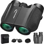 Aurosports 12x32 Fernglas für Erwachsene - Ferngläser Klein Kinder mit überlegener Klarheit - Kompakt Fernglas High Definition Ideal für Vogelbeobachtung Reisen Jagd Konzerte
