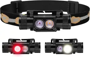 Sofirn D25LR/H25LR Stirnlampe Rotlicht 660nm, 90 High CRI Kopflampe Stirnlampe L