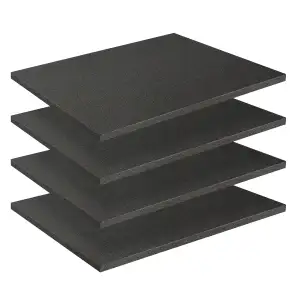 Schaumstoff Zuschnitt 4 Stück, 40 x 30 x 1cm Schaumstoffeinlage Werkzeug Polyeth