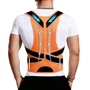 Rücken Geradehalter, Rückenstützgürtel Haltungskorrektur Damen Herren, Back Post