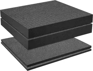 GIONAR Rasterschaumstoff Würfelschaum, 2 Stück 400 x 300 x 50mm/2 Stück 400 x 30