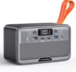 Tragbare Powerstation,89.6Wh LiFePO4 Powerbank Akku Batterie Backup mit 100W (200W Peak) AC Ausgä...