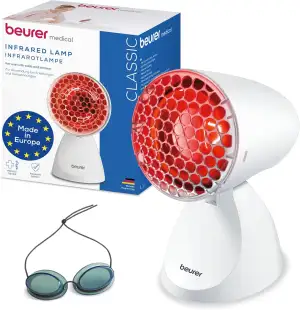 Beurer IL 11 Infrarotlampe mit Schutzgitter, Medizinprodukt mit wohltuender Wärm