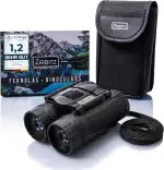 HD Fernglas 8x25 kompakt & leicht - Leistungsstarkes Allround Taschenfernglas für Wandern, Reise ...