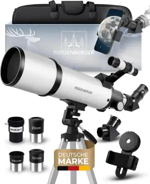 Teleskop 80600 – Refraktor-Fernrohr, 800 mm Brennweite, 60 mm Öffnung mit 3 Okul