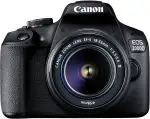 Canon EOS 2000D Spiegelreflexkamera - mit Objektiv EF-S 18-55 F3.5-5.6 III (24,1 MP, DIGIC 4+, 7,5 cm (3.0 Zoll) LCD, Display, Full-HD, WiFi, APS-C CMOS-Sensor), schwarz
