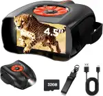 4K Digital Nachtsichtgerät Fernglas Jagd: Nachtsicht Militär mit 4.5" IPS Bildschirm 10X Zoom - Geschenke für Männer Vater Freund Ehemann - Infrarot Wärmebildkamera Binocular für Camping Beobachtung