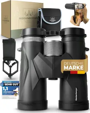 Fernglas 12x42, [TESTSIEGER] Magnesium Fernglas mit Nitrogenfüllung und wasserdi