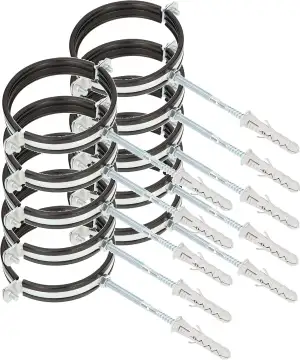 KOTARBAU® 10er Set - Rohrschellen – 4" – Rohrbefestigung – Rohrleitungsbefestigu