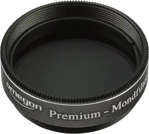 Omegon Premium Mondfilter für Teleskope mit 1,25 Zoll-Gewinde, mehrfachvergütet,