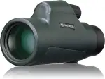 Bresser 10x42 Monokular Wasserdicht, Dachkant Optik, Robuste Gummiarmierung, Mehrschichtvergütung, inkl. Trageschlaufe und Tasche, Ideal für Naturbeobachter