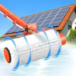 Elektrische Teleskop Waschbürste mit Teleskopstiel 6,5m - PV Anlage Reinigungswalze Waschbürste | Ausziehbar Teleskopstangen Reinigung für Fenster, Terrassendach, Wintergarten Reinigungsset