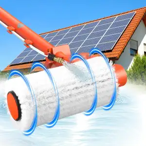 Elektrische Teleskop Waschbürste mit Teleskopstiel 6,5m - PV Anlage Reinigungswa