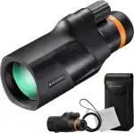 K&F Concept Monokular Teleskop IP68 Wasserdicht 12x50 HD Handy Fernrohr Mit Arca-Schnittstelle für Vogelbeobachtung, Jagen, Wandern, Konzert, Schwarz