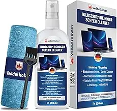 Veddelholzer 250 ml Bildschirmreiniger Set – Displayreiniger mit Mikrofasertuch 