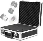Astromania Teleskop-Zubehörtasche für 3,25 cm (1,25 Zoll) Teleskop-Okular, Filter, Barlowlinse, Diagonalspiegel und anderes Teleskop-Zubehör, Metall-Aluminium, stabile Tragetasche für bessere