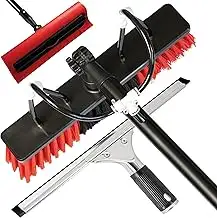 Teleskop Waschbürste 6m [inkl. Photovoltaik Schneeschieber & Fensterabzieher] - 