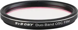 SVBONY SV220 Teleskopfilter, 5,1 cm Dualband-Nebelfilter, H-Alpha und O-III Schm