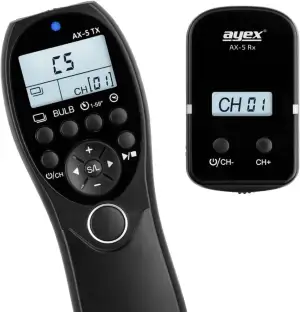 Funk Timer Fernauslöser AX-5 3,5mm Kompatibel mit Fujifilm X-S10 X-E4 X-T200 Ser