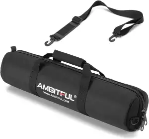 AMBITFUL Stativ-Tragetasche, strapazierfähig, mit Aufbewahrungstasche und Schult