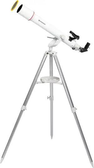 Bresser Refraktor Teleskop NANO AR-70/700 AZ mit Aluminium 3-Bein-Stativ, Azimut