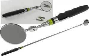 ChiliTec Inspektionsspiegel 50mm Verstellbarer Handspiegel Spiegel-Werkzeug mit