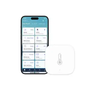 Aqara Temperatur- und Feuchtigkeitssensor, Erfordert Aqara Hub, Zigbee, für Fern